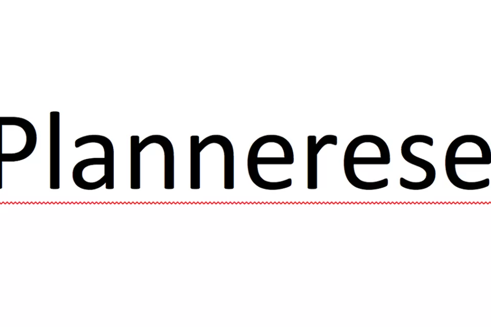 Plannerese